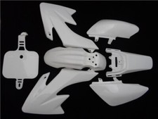 Pit Bike White CRF50 Style Plastics Fairings Stomp M2R CW 50cc 110cc 125cc