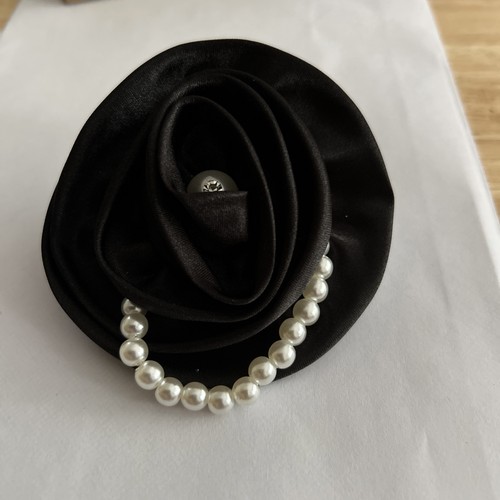 Fabric flower brooches silk - fabric,