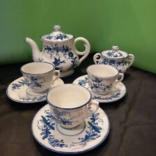8 pcs coffee set of blue and white Miesen tribute setting for 3
