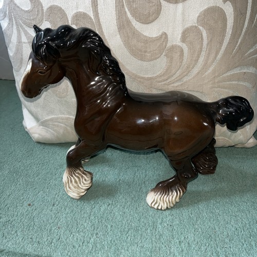 Beautiful cantering shire - cantering,