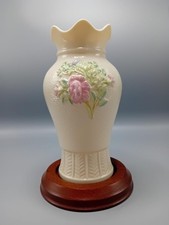 Vintage Belleek brown Mark Porcelain, applied floral ornate pattern, Irish Belle