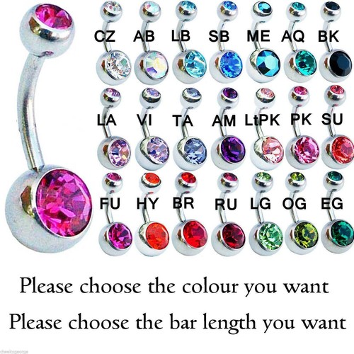 Belly bars 6mm 8mm 10mm - belly,