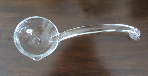 Vintage clear blown handmade - clear,