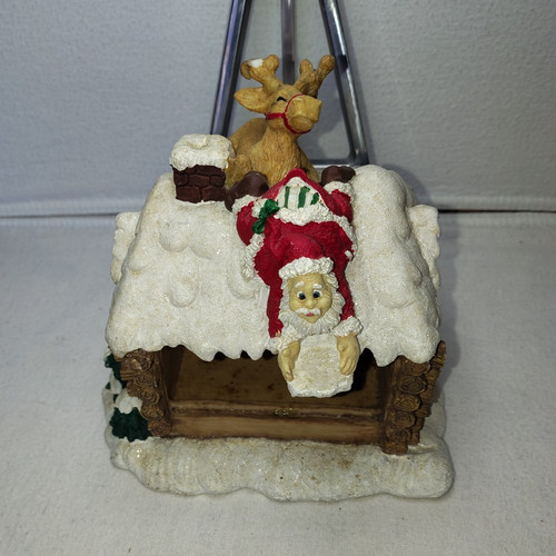 Christmas resin log - christmas, cabin