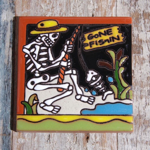 Mexican relief tile 5x10 5 - relief,