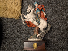 Vintage Giuseppe Armani Porcelain Napoleon On Horseback Sculpture.