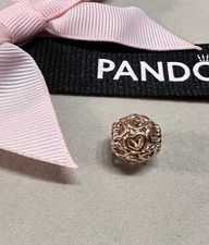 Genuine Pandora Open Your Heart Rose Gold Openwork Charm 780964 Retired