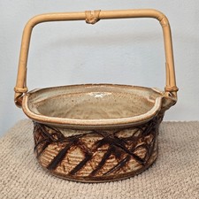 Vintage Stoneware Basket