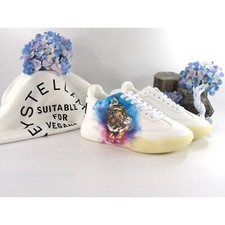 Stella McCarney Tiger Loop Oversize Vegan Alter Leather Sneakers 39 NIB