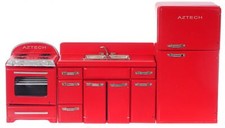 Dolls House 1950's Retro Red