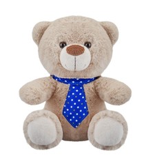 Best Dad Teddy Bear Blue Tie