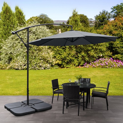 Garden parasol sun shade - 3m,
