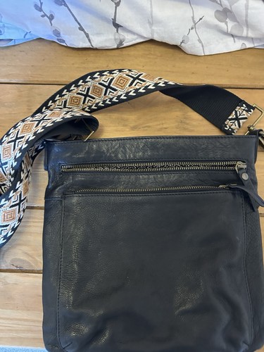 Fatface black leather medium - leather,