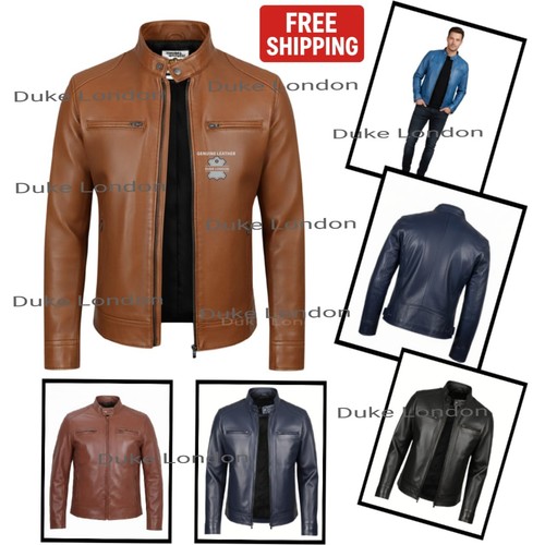 Men leather jacket cafe - men’s,