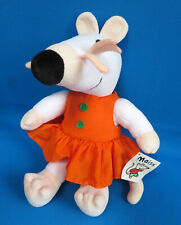 MAISY MOUSE 13" soft toy MIMI SOURIS orange dress LUCY COUSIN VINTAGE 1999 + TAG