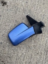 RANGE ROVER P38 12 Pin O/s Passenger Wing Mirror No Glass 608 Blue Needs Parts
