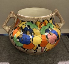 Art Deco Crown Ducal Charlotte Rhead Twin Handled Decorative Vase