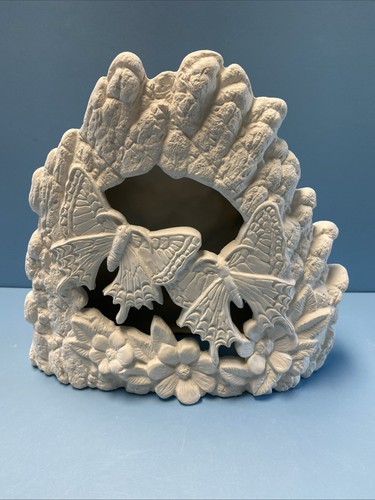 Ceramic bisque butterfly - ceramic,