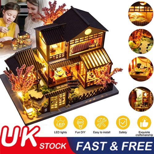 Diy wooden dollhouse kit - diy, led