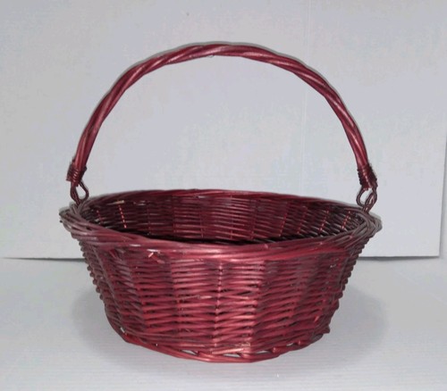 Round vintage rustic red - round,
