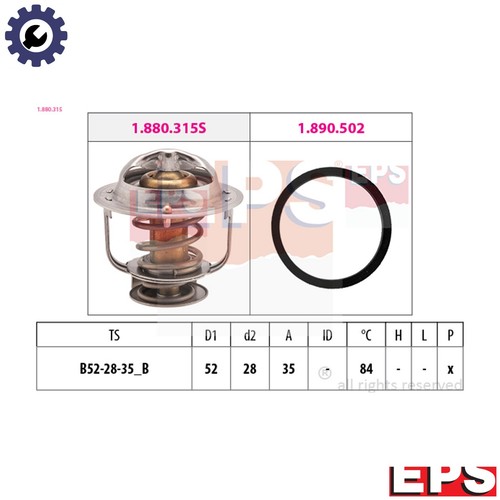 Thermostat coolant 880 315 - thermostat,
