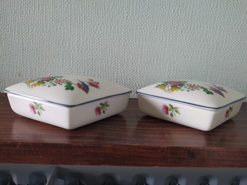 Pair wedgwood diamond - pair, of
