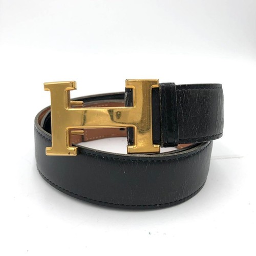 Hermes constance belt black - hermes,