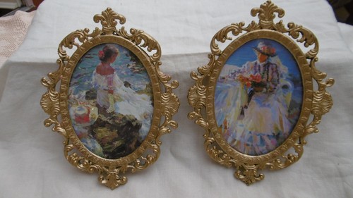 Pair vintage italian ornate - pair, of