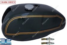For Triumph T140v T140e Bonneville Jubilee Green Fuel Gas Tank+Cap Petcock