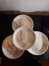 Biltons England Foxglove Dinner Plates Set Of 4 23cm Diameter #L49