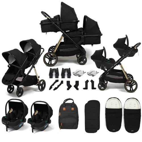 Double pushchair travel system - pushchair,