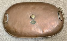Antique Large Copper Carriage Foot Bed Warmer 55cm! Beaumont & Saville Wakefield