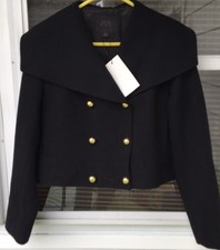 NWT ZARA Cropped Wool Blend