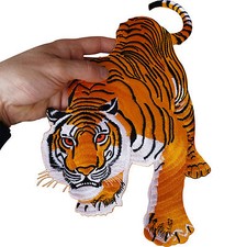 Large Iron On Sew On Tiger
