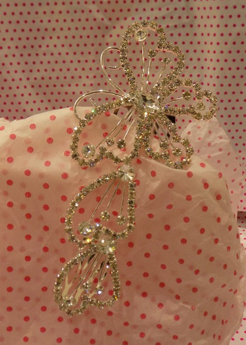 Diamante crystal butterfly - diamante,