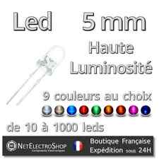 LED 5mm High Brightness, 9 colors to choose from (mix possible), Degressive Price