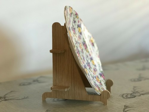 Oak wood wooden plate - oak,