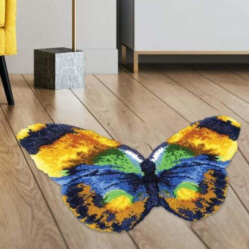 Latch hook rug - kit, butterfly