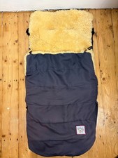 Fellhof Austrian Real Lambskin Sheepskin Baby Footmuff Pushchair Cosytoes
