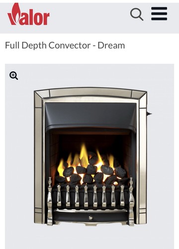 Valor 940 gas fire - valor,