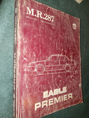 1988 eagle premier shop manual - 1988,