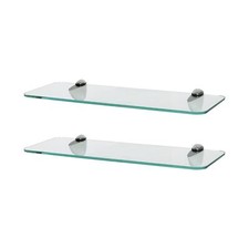 2x Rounded Floating Glass
