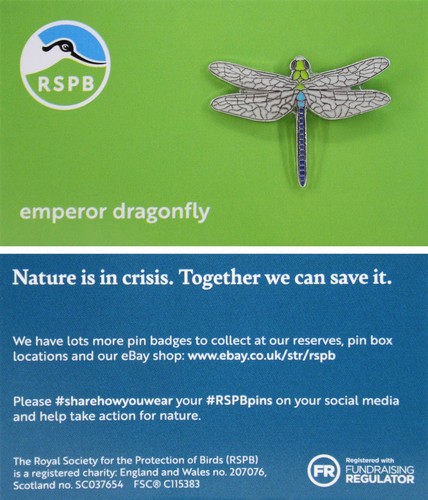 Rspb pin badge niic - pin, emperor