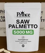 saw palmetto Capsules tablets 5000mg HAIR / PROSTATE URINARY TRACK BUY 2 GET 3UK