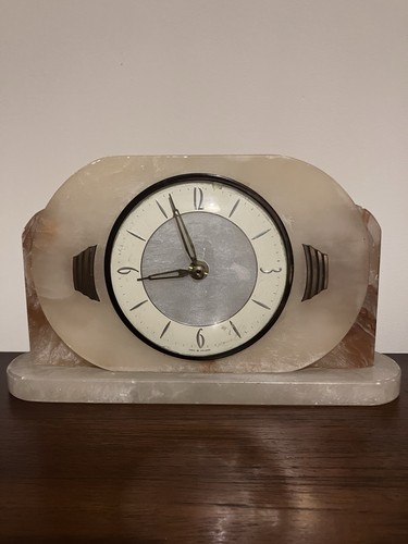 Vintage mantel clock art deco - mantel,