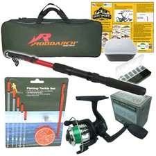 Complete Starter Junior Beginner Kids Fishing Rod & Reel Kit Set Inc. All Tackle