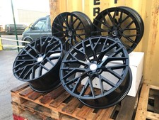 18" 2025 VW R8 V10 STYLE Alloy Wheels -GLOSS BLACK VW Golf MK5 MK6 MK7 MK8 Caddy
