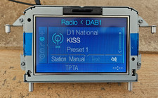 FORD FIESTA MK7.5 CAR RADIO SAT NAV NAVIGATION RADIO HEAD UNIT DISPLAY SCREEN