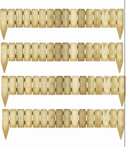 Pack wooden log garden - of, 4