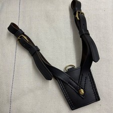 SWORD FROG for Sam Browne , Matt brown Leather Brass Fittings Belt  British Army